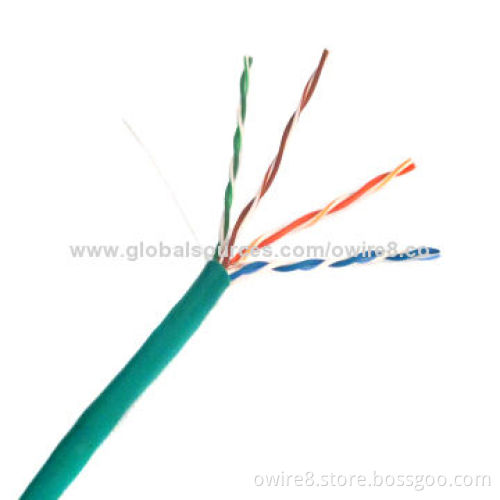 High TP quality 0.51mm 24awg UTP cat5e cable, 4 pairs